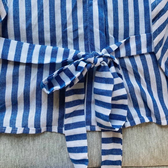 Shein tied back striped blouse - Picture 4 of 6